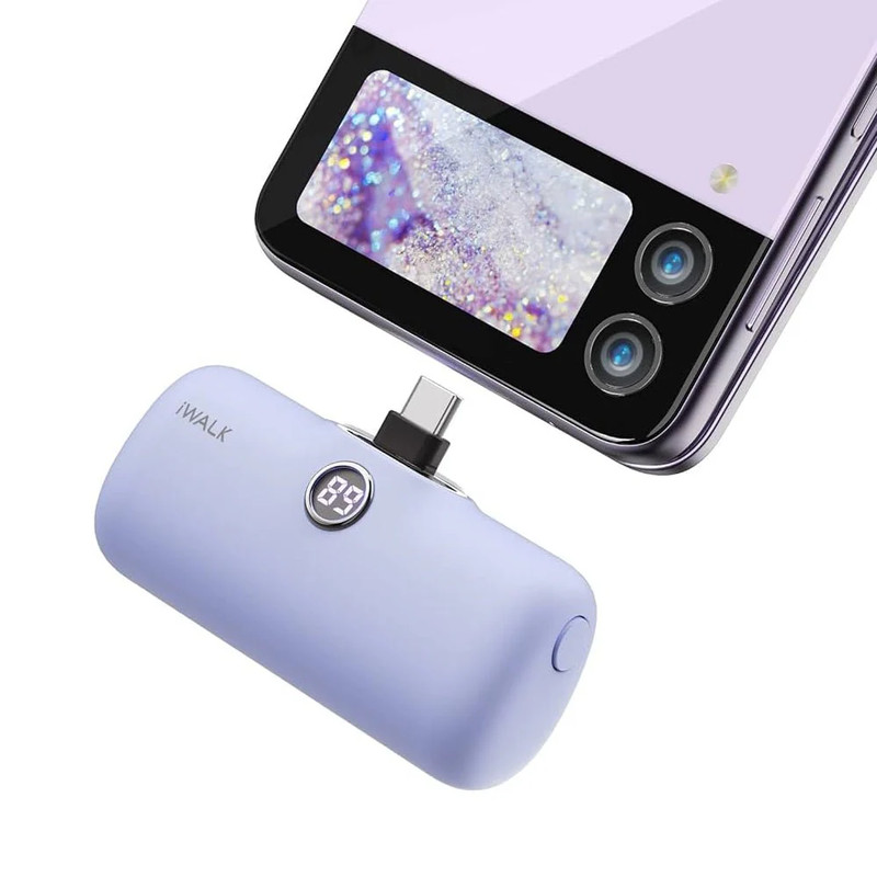 iWalk LinkPod Portable Charger 4800mAh Power Bank - Purple - مزود طاقة